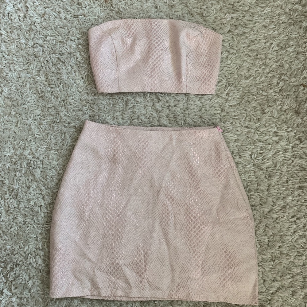 Super Down snakeskin set